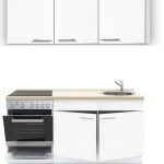 3-in-1 Keukenblok 180 x 60 cm incl. oven + kookplaat + spoelbak en wandkasten RAI-289