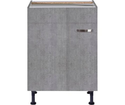 keukenblok 180cm betonlook met vaatwasser en glazen wandkast 120cm RAI-884 - Afbeelding 4