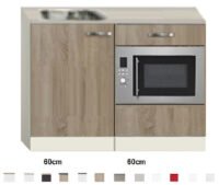 Keukenblok 120cm Houtnerf met magnetron RAI-510 - Afbeelding 4