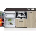 Keukenblok 180cm incl vaatwasser en inbouw koelkast RAI-3737