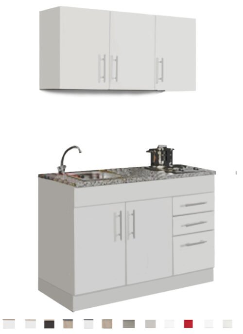 Keukenblok Toronto Eiken 150 cm Incl. E-kookplaat HRN-4399 - Afbeelding 2