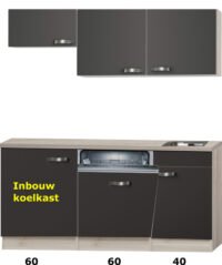 kitchenette 160cm incl vaatwasser en inbouw koelkast RAI-914 - Afbeelding 2