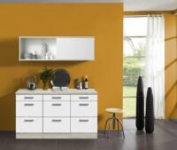 Kitchenette/buffetkast 150 cm met wit schuif rek KT154-9-210