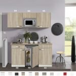 Kitchenette Padua 150cm met kookplaat, magnetron, onderbouw koelkast HRG-4499