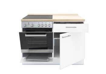 2-in-1 Keukenblok 120 cm x 60 cm Incl. oven + kookplaat + bergruimte zonder spoelbak RAI-1599 - Afbeelding 4
