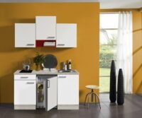 Kitchenette Zamora Wit 150 cm Incl. keramische kookplaat en rvs spoelbak KT159-9-543 - Afbeelding 2