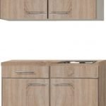 keukenblok 120cm houtnerf mat met stelpoten RAI-2202