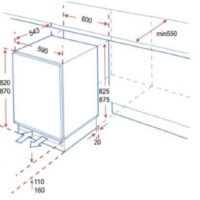 Keukenblok 120cm Antraciet incl koelkast en magnetron RAI-591 - Afbeelding 5