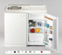 Keukenblok wit met aanrecht 100cm x 60cm met koelkast RAI-5261