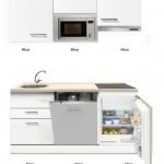 kitchenette 180cm incl vaatwasser,combi magnetron kookplaat en inbouw koelkast RAI-880
