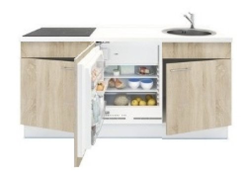 schade Roman Afleiden 3-in-1 Keukenblok 180 x 60 cm incl. kookplaat + koelkast + spoelbak RAI-301  - Keuken-land