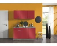 Kitchenette Rood 150 cm Incl. E-kookplaat HRG-4389
