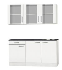 Keukenblok 150 x 60 cm incl. spoelbak en wandkasten RAI-489