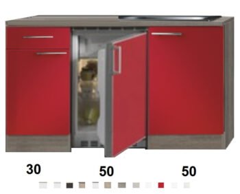 Kitchenette Imola Rood 130cm HRG-88