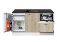 Keukenblok 180cm incl vaatwasser en inbouw koelkast RAI-3738