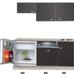 kitchenette 160cm incl vaatwasser en inbouw koelkast RAI-914