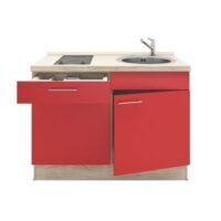 Keukenblok 120 cm x 60 cm Incl. kookplaat + spoelbak RAI-499 - Afbeelding 4