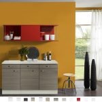 Kitchenette 150 cm met rood schuif rek KT151-9-210