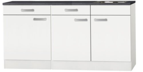 Keukenblok 150 x 60 cm incl. spoelbak en wandkasten RAI-489 - Afbeelding 2