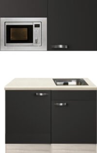 Keukenblok 120cm Antraciet incl koelkast en magnetron RAI-591 - Afbeelding 2