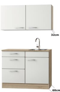 Kitchenette 100 Dakar met drie laden en wandkast RAI-0808