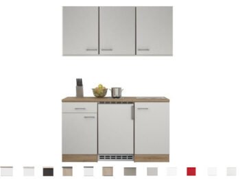 Kitchenette sonoma oak 150 cm Incl Inbouwapparatuur HRG-3399