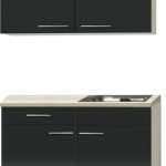 keukenblok 120cm antarciet glans met stelpoten RAI-2200