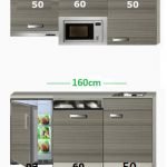 Kitchenette 160 met onderbouw koelkast, vaatwasser, combi magnetron en afzuigkap RAI-51