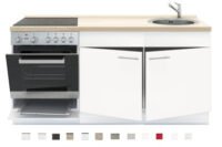 3-in-1 Keukenblok 180 x 60 cm incl. oven + kookplaat + spoelbak en wandkasten RAI-289 - Afbeelding 2