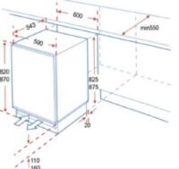 Zwarte keuken 180cm met koelkast en spoelbak RAI-8858 - Afbeelding 8