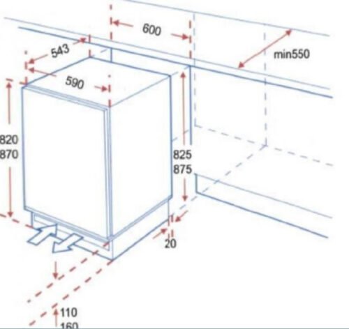 keukenblok 180cm zwart incl apparatuur NEW-022 - Afbeelding 4