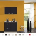 Keukenblok Faro Antraciet met onderkast 3 x laden en bovenkast 100 x 60 cm OPTI-0103