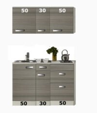 Keukenblok 130cm incl spoelbak RAI-321 - Afbeelding 2