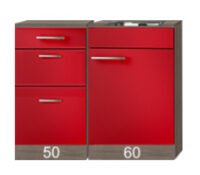 Kitchenette 110cm met drie laden met of zonder wandkasten RAI-993 - Afbeelding 2