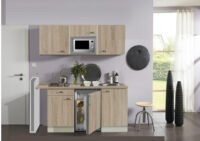 Kitchenette Padua 150cm met 4-pit elektrisch kookplaat, magnetron, onderbouw koelkast HRG-4499 - Afbeelding 3