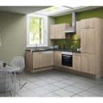 L-Keuken Lasse 270 x 160 cm licht eiken ruw incl. Inbouwapparatuur