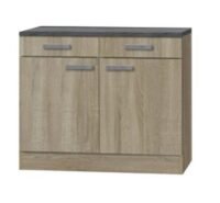 Bufetkast Neapel licht eiken ruw (BxHxD) 100,0x84,8x60,0 cm HRG-1190