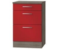 Kabinet Imola signaal rood satijn (BxHxD) 50,0x84,8x60,0 cm HRG-198