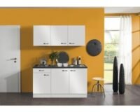 Kitchenette Lagos wit Hoogglans 150 cm incl. e-kookplaat HRG-0389