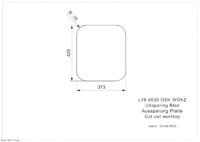 RVS Spoelbak Inbouw 400 mm x 350 mm EBE42 - Afbeelding 5