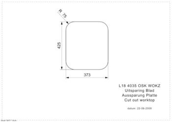 RVS Spoelbak Inbouw 400 mm x 350 mm EBE42 - Afbeelding 5