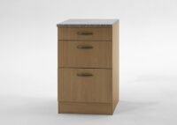 Onderkast Beuken met 3 uittreklade, 50 cm x 84,5 cm OPTI-59