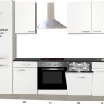 Rechte keuken Torger 270 cm semi-glanzend wit incl. Ingebouwde apparaten en vaatwasser RAI-946