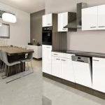 Keuken 280 cm incl oven, kookplaat, vaatwasser, afzuigkap, koelkast en spoelbak HUS-1368