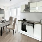 Keuken mat wit 220 cm Incl. Inbouwapparatuur HUS-1098