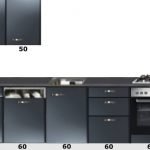 Rechte keuken 280cm antraciet metalic incl vaatwasser, oven en gaskookplaat RAI-089