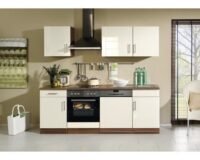 Keuken Nevada Créme 220 cm Incl. Inbouwapparatuur HRG-11289