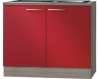 keukenblok Imola Rood (BxHxD) 100,0x84,8x60,0 cm HRG-199