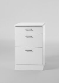 Onderkast Wit met 3 uittreklade, 40 cm x 84,5 cm OPTI-553