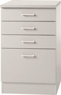 Onderkast Klassiek 50 Wit met 4 uittreklade, 50 cm x 84,5 cm U540-6-OPTI-41
